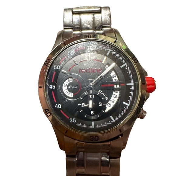 Red Line Men’s Watch Stainless Steel Water Resistant Mineral Crystal Chronograph - Picture 5 of 16